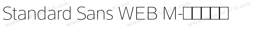 Standard Sans WEB M字体转换